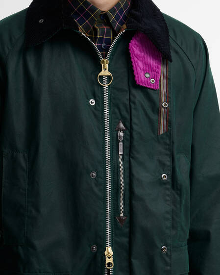 Paul Smith Loves Barbour Wachsjacke Gamefair Bottle Green
