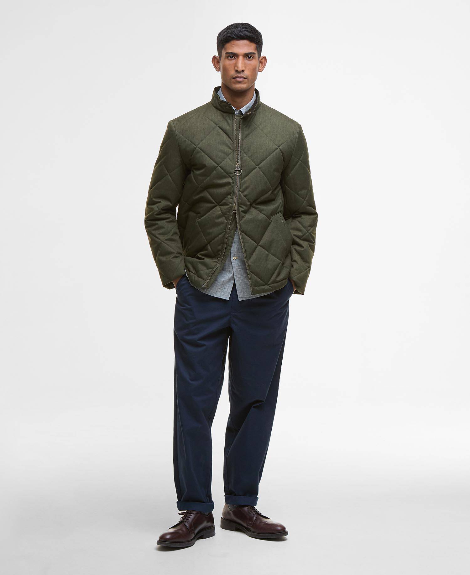 Steppjacke City Harrington Olive image number 1