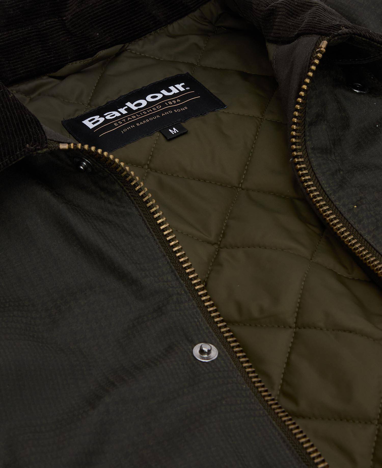 Wachsjacke Modern Beaufort Check Olive Check image number 6
