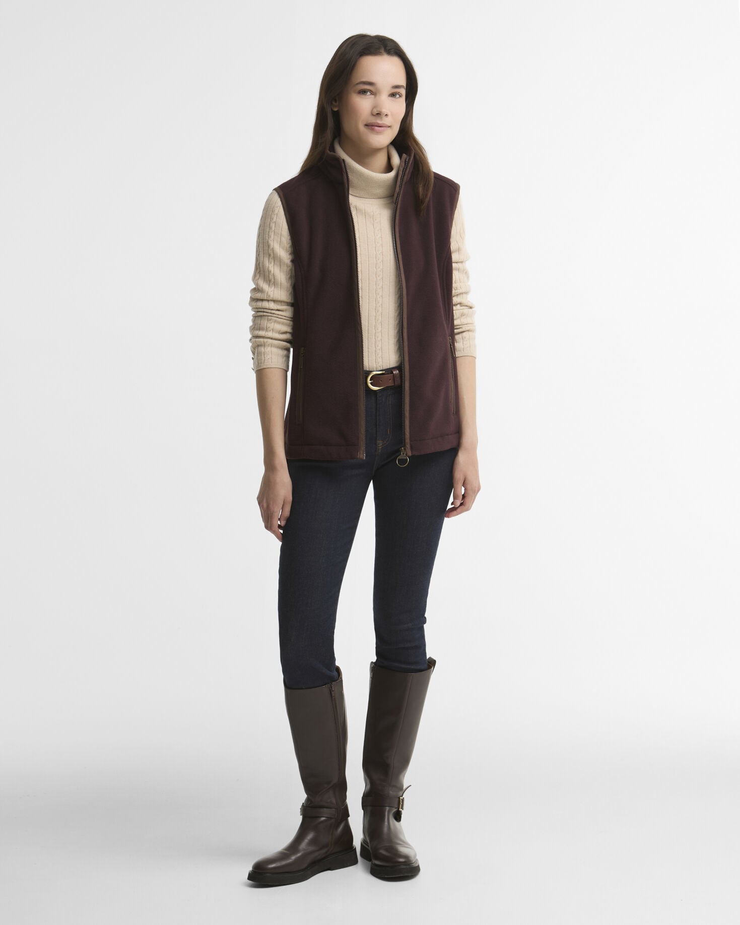 Gilet in pile Country Colton Fig
