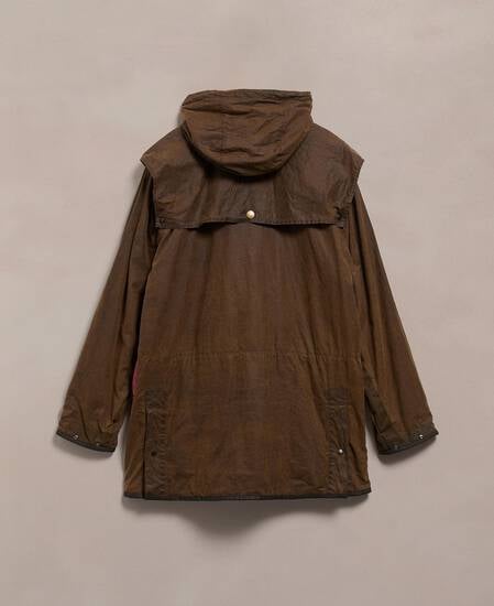 Barbour Re-loved Men's Durham Waxed Jacket - Size 42 Olive