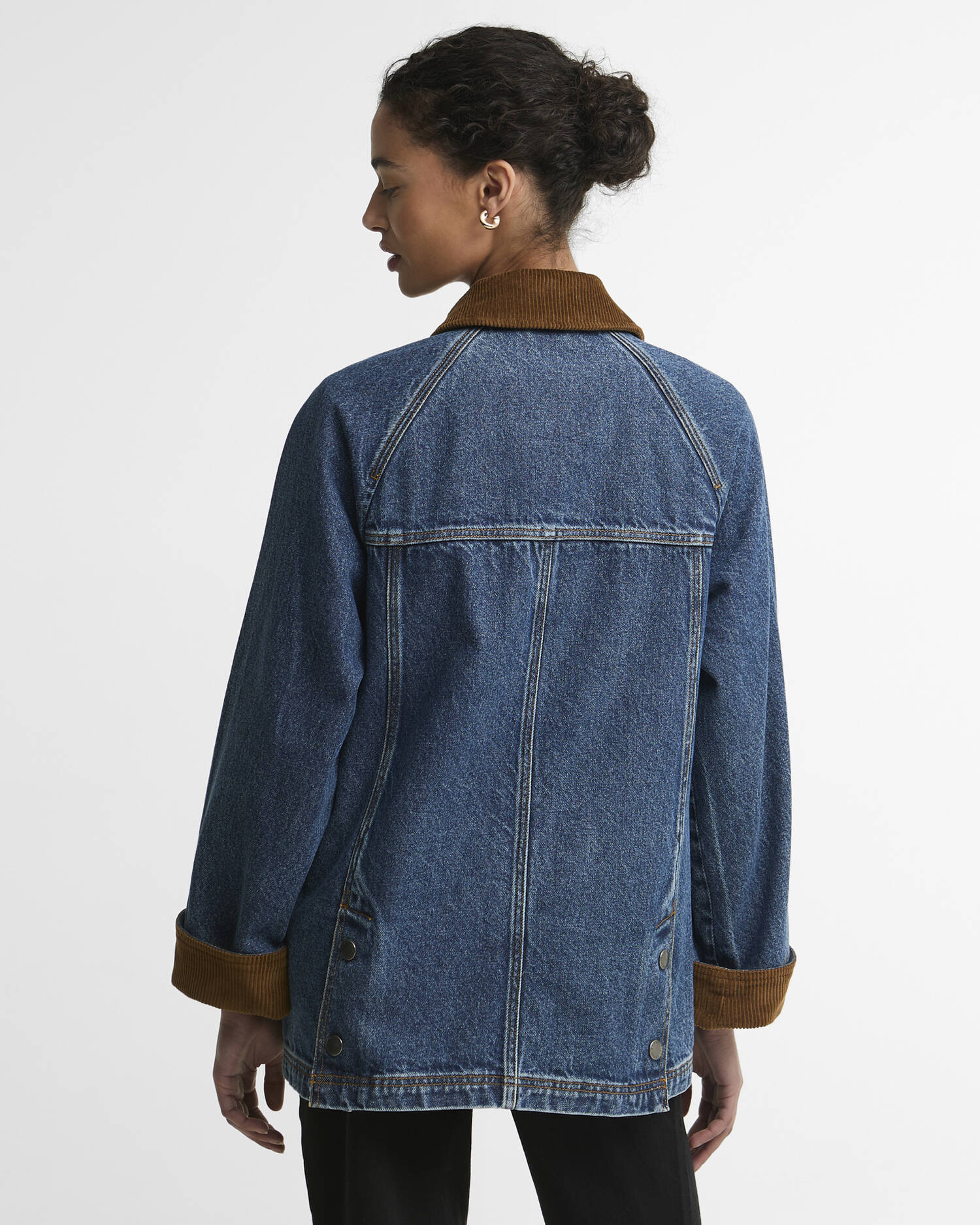 Barbour Freizeitjacke Denim Modern Beadnell Mid Blue Denim/Classic image number 2