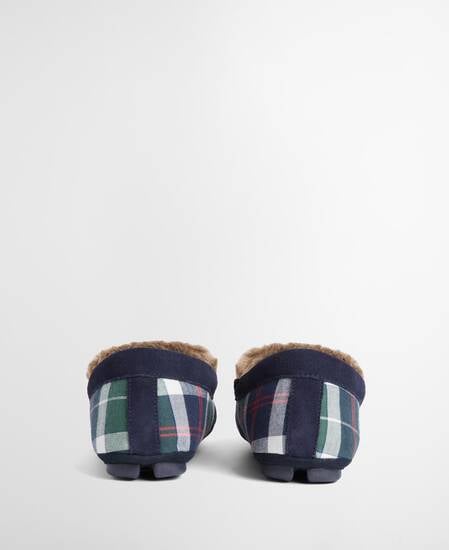 Monty Slippers Evergreen Festive Tartan