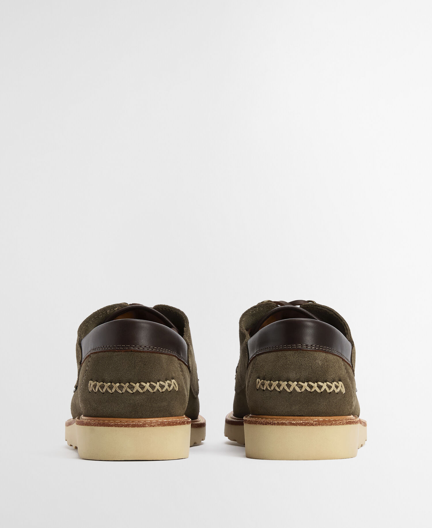 Murtun Moccasin Shoes Moss Grey Suede
