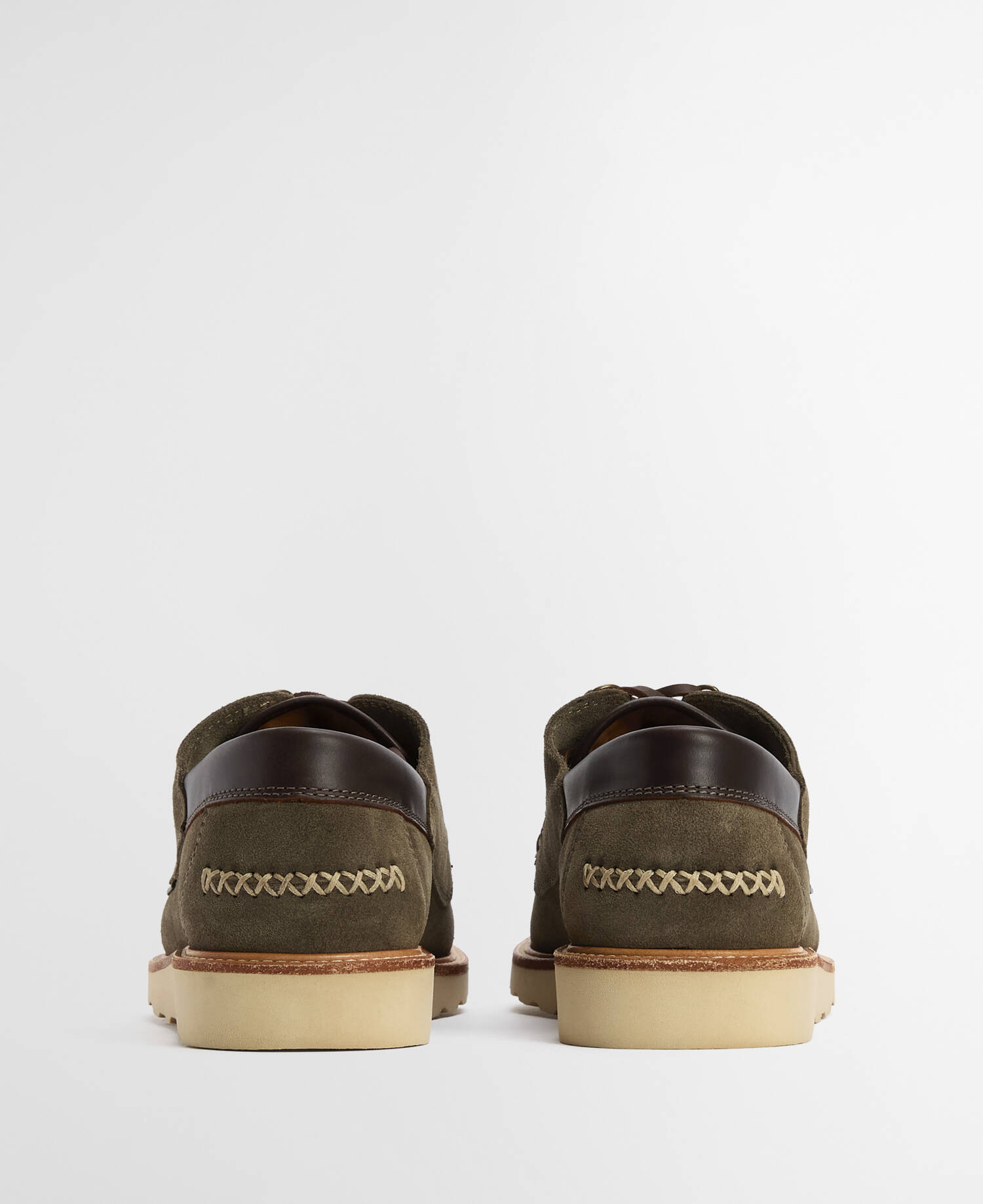Murtun Moccasin Shoes Moss Grey Suede image number 1
