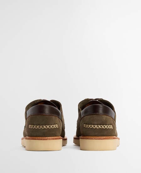 Murtun Moccasin Shoes Moss Grey Suede