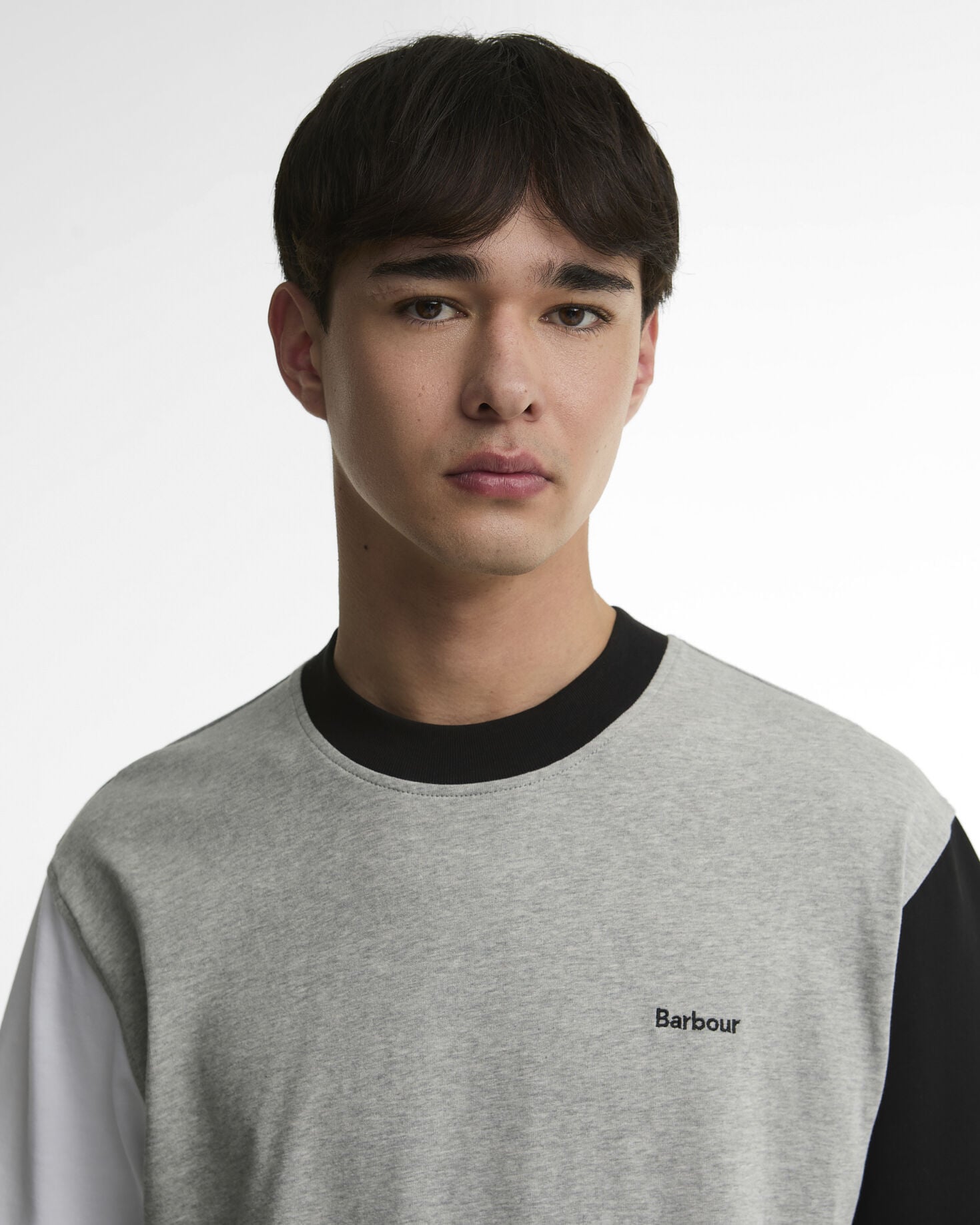 Colourblock Oversized T-Shirt Grey Mix