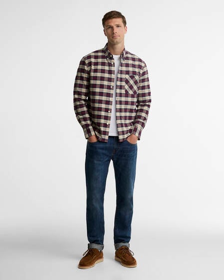 Camicia a maniche lunghe Don con taglio classico Port