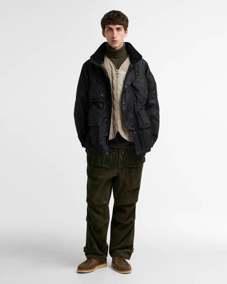 Barbour x Norbit Ripstop Waxed Jacket Black
