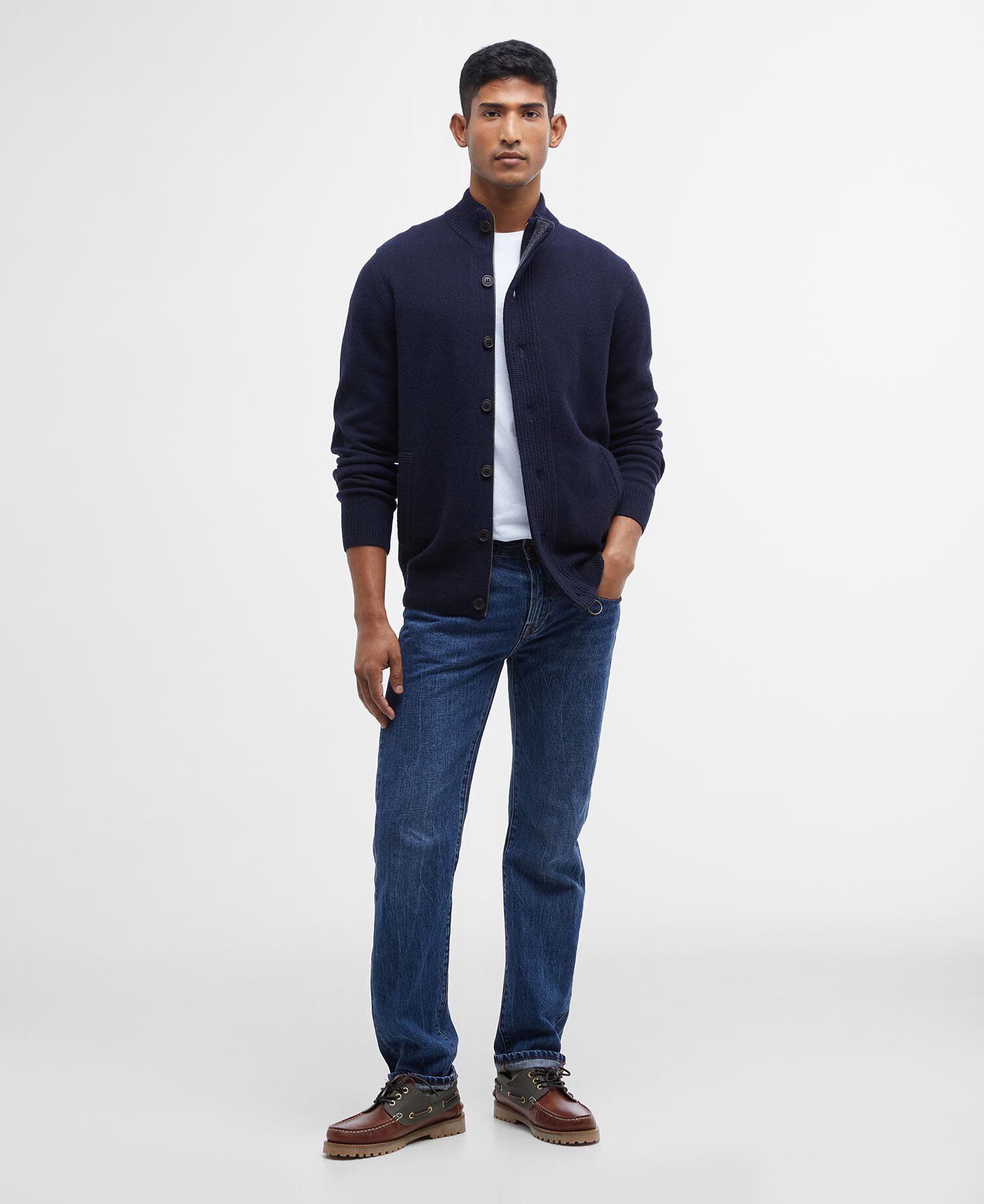 Maglione con zip Patch