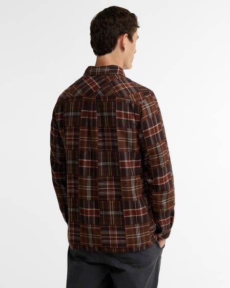 Cartrake Relaxed Patchwork Shirt Brown