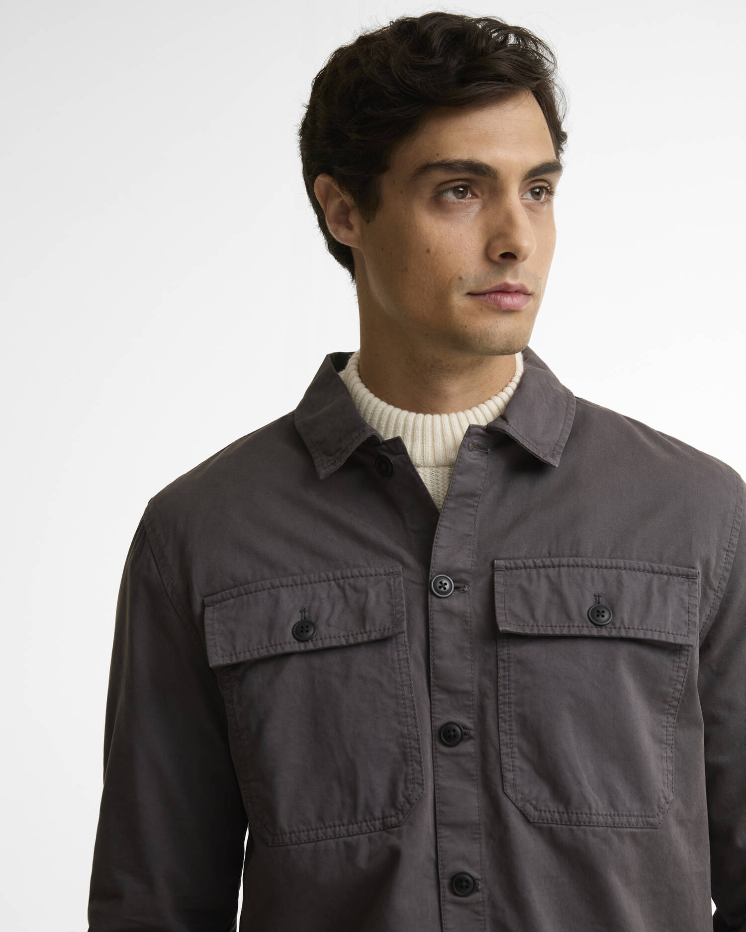 Arlo Overshirt Asphalt image number 4