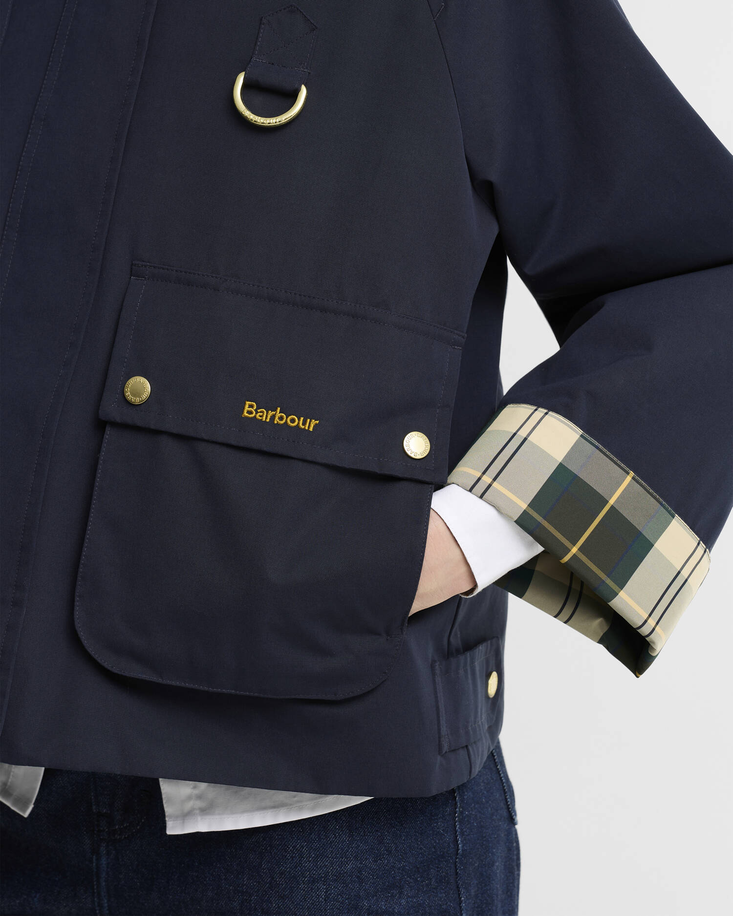 Terrington Showerproof Jacket Dk Navy/Shadow Classic image number 4