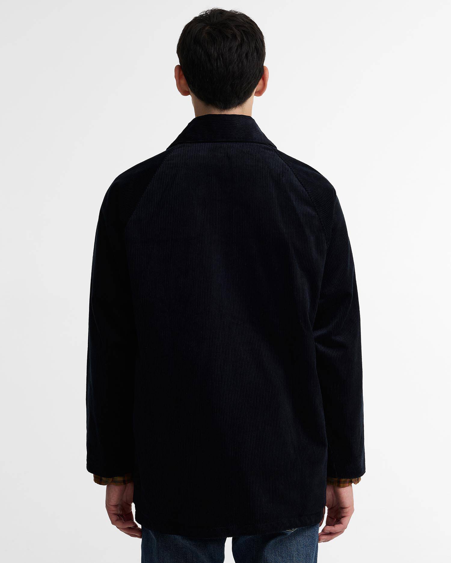 Paul Smith Loves Barbour Cord Beaufort Casual Jacket Dk Navy image number 2