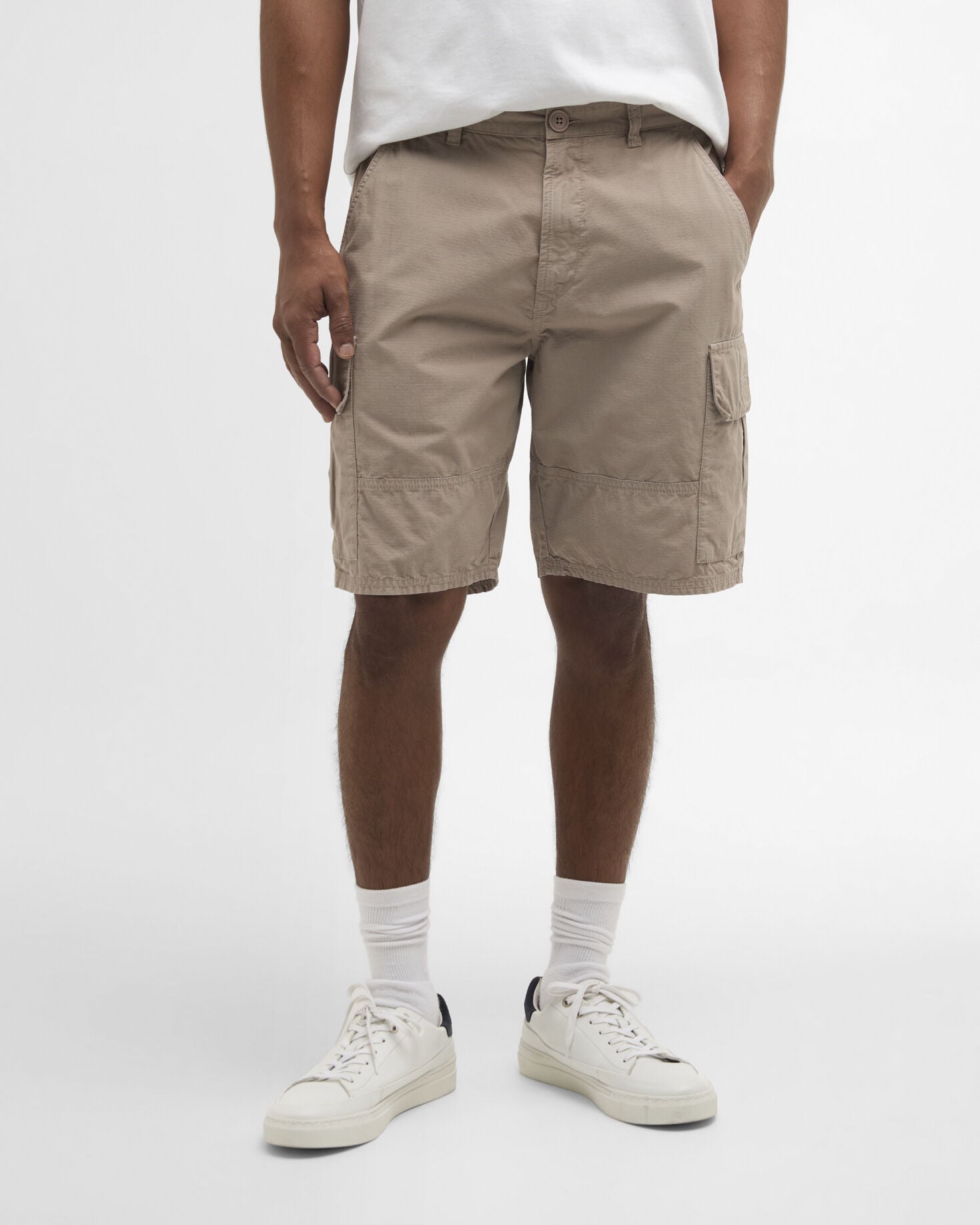 Shorts cargo in ripstop Concrete