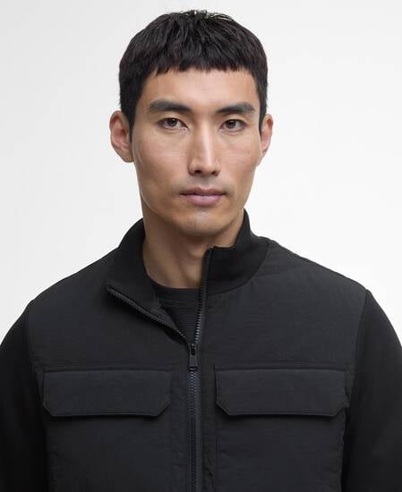 Ethan Quilted Sweatshirt Classic Black