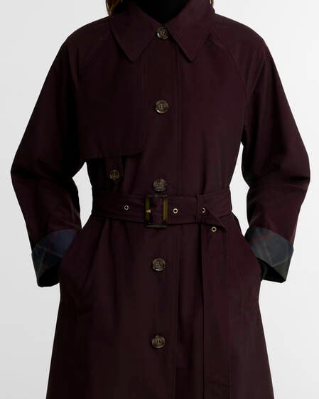 Barbour Trenchcoat Antonella Showerproof Fig/Shadow Classic