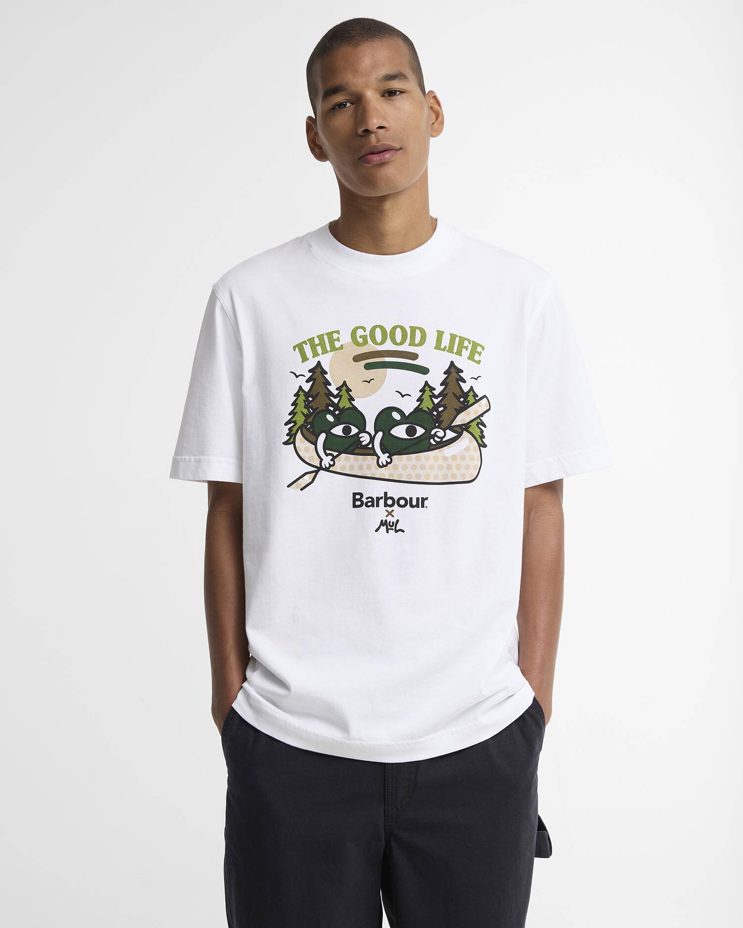 Barbour x Mul Good Life Relaxed T-Shirt White image number 0