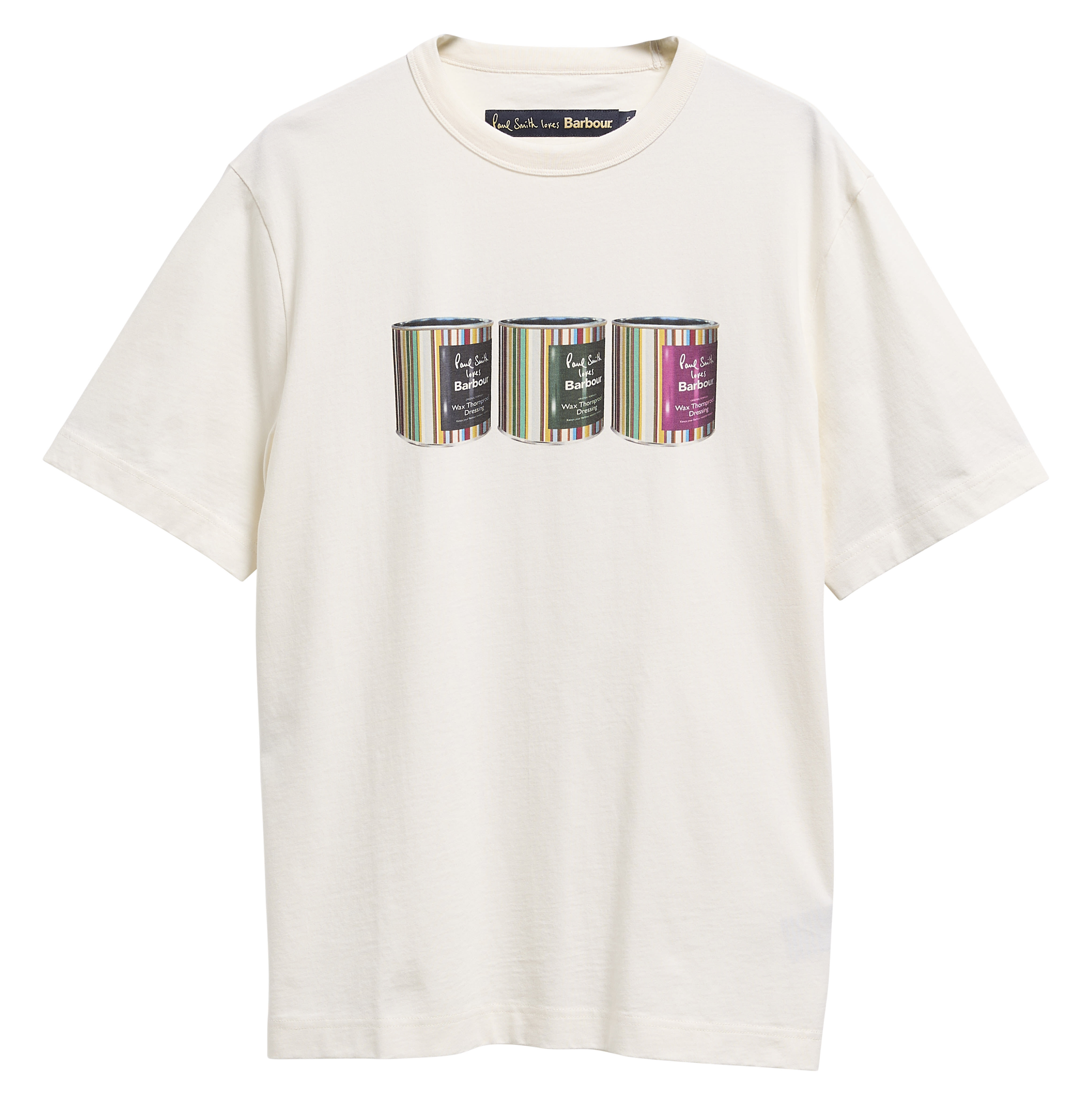 Paul Smith Loves Barbour Tinned Graphic T-Shirt Whisper White