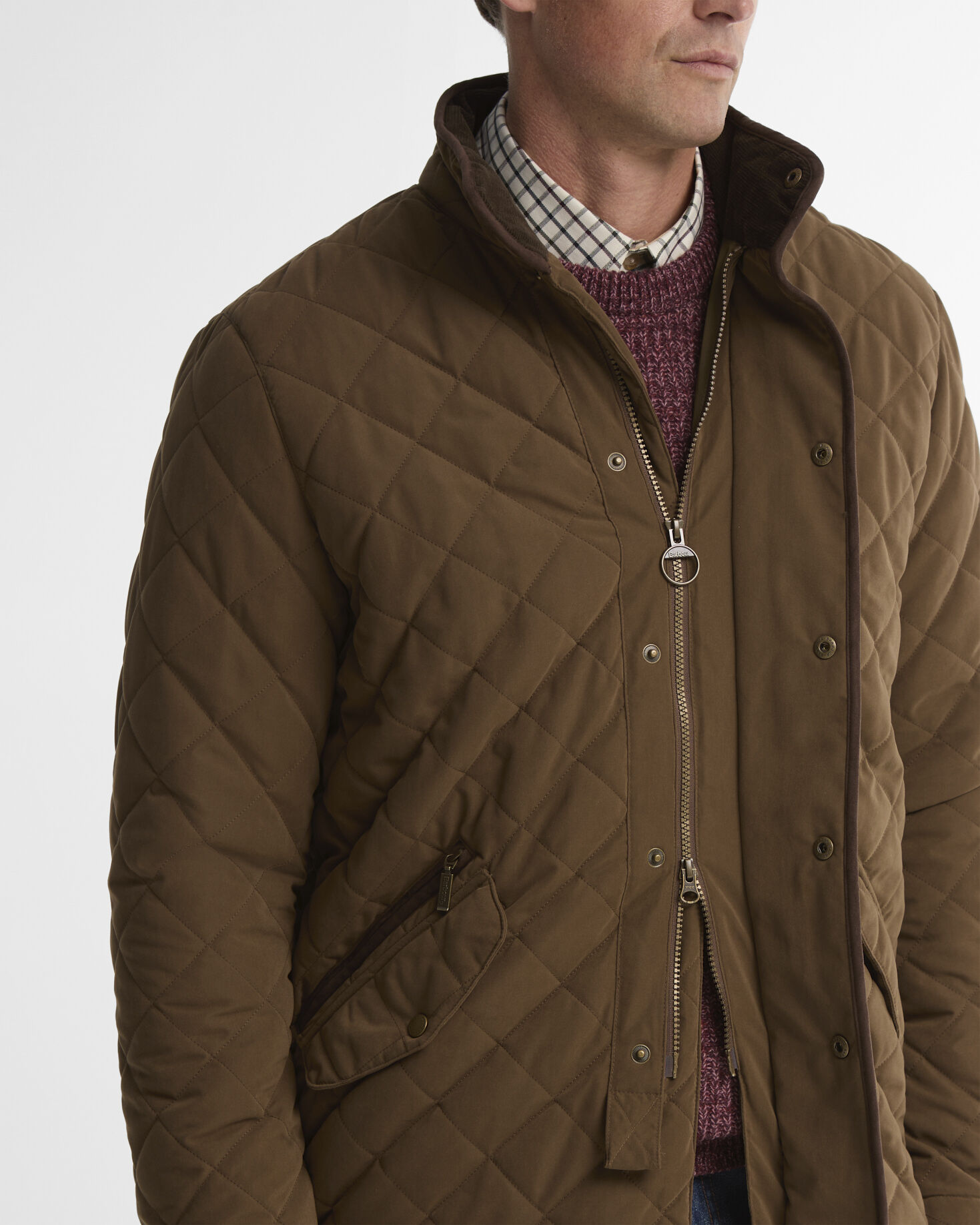 Shoverler Quilted Jacket Dk Sand