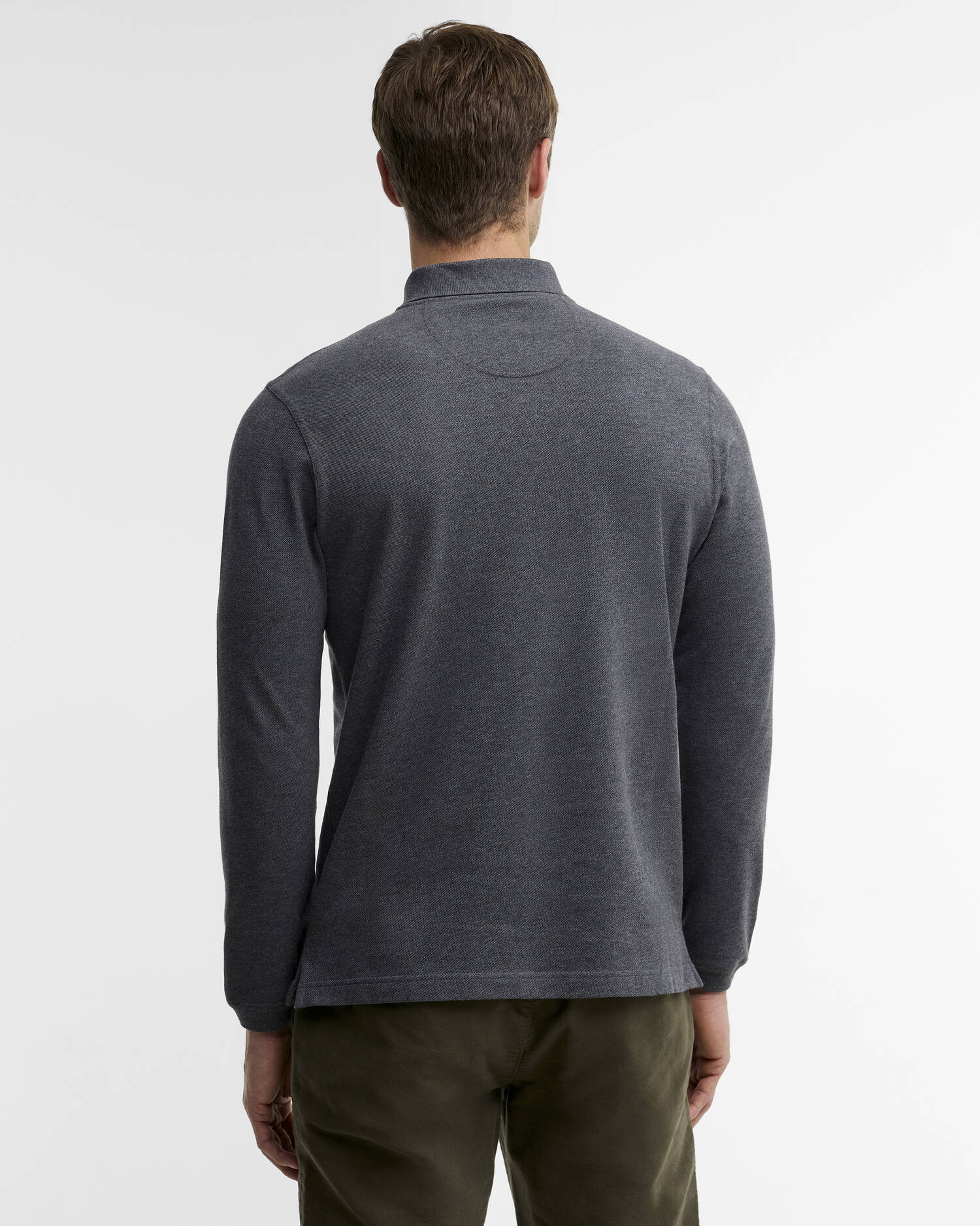 Langarm-Poloshirt Essential Tartan Piqu&eacute; image number 2