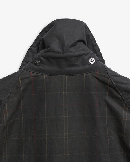 Patchwork Oversized Bedale Waxed Jacket Tartan Multi