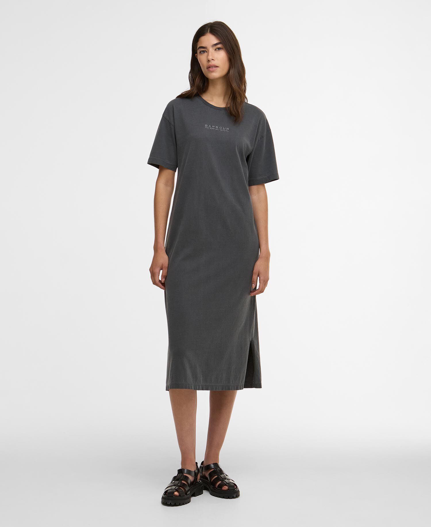 Lyra Midi Dress Washed Black
