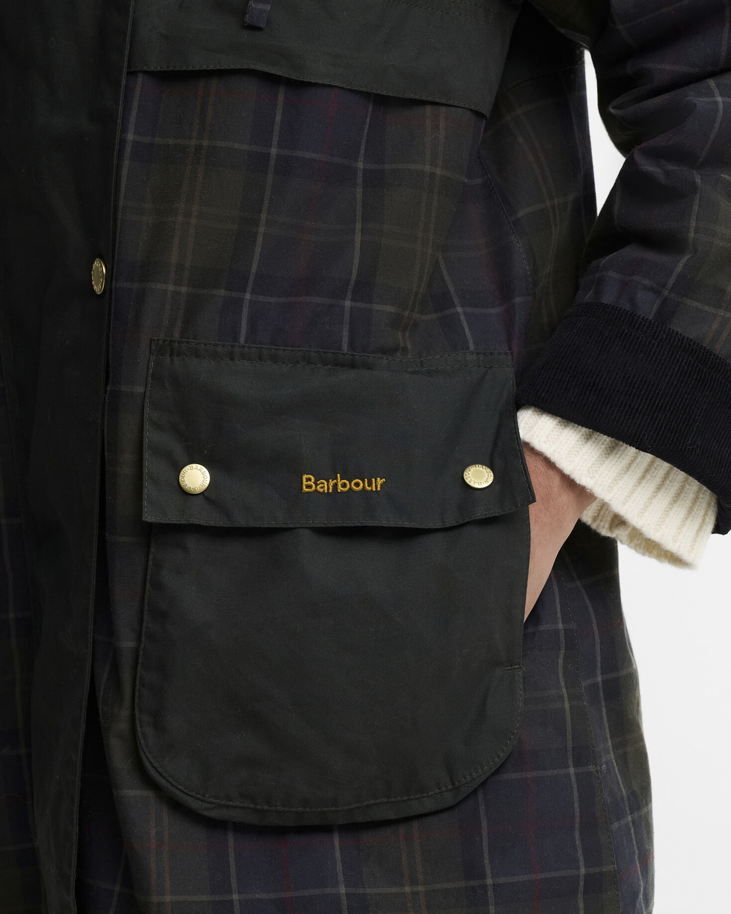 Giacca casual Elsie Shadow Classic/Dk Fern/Mixed Tartan