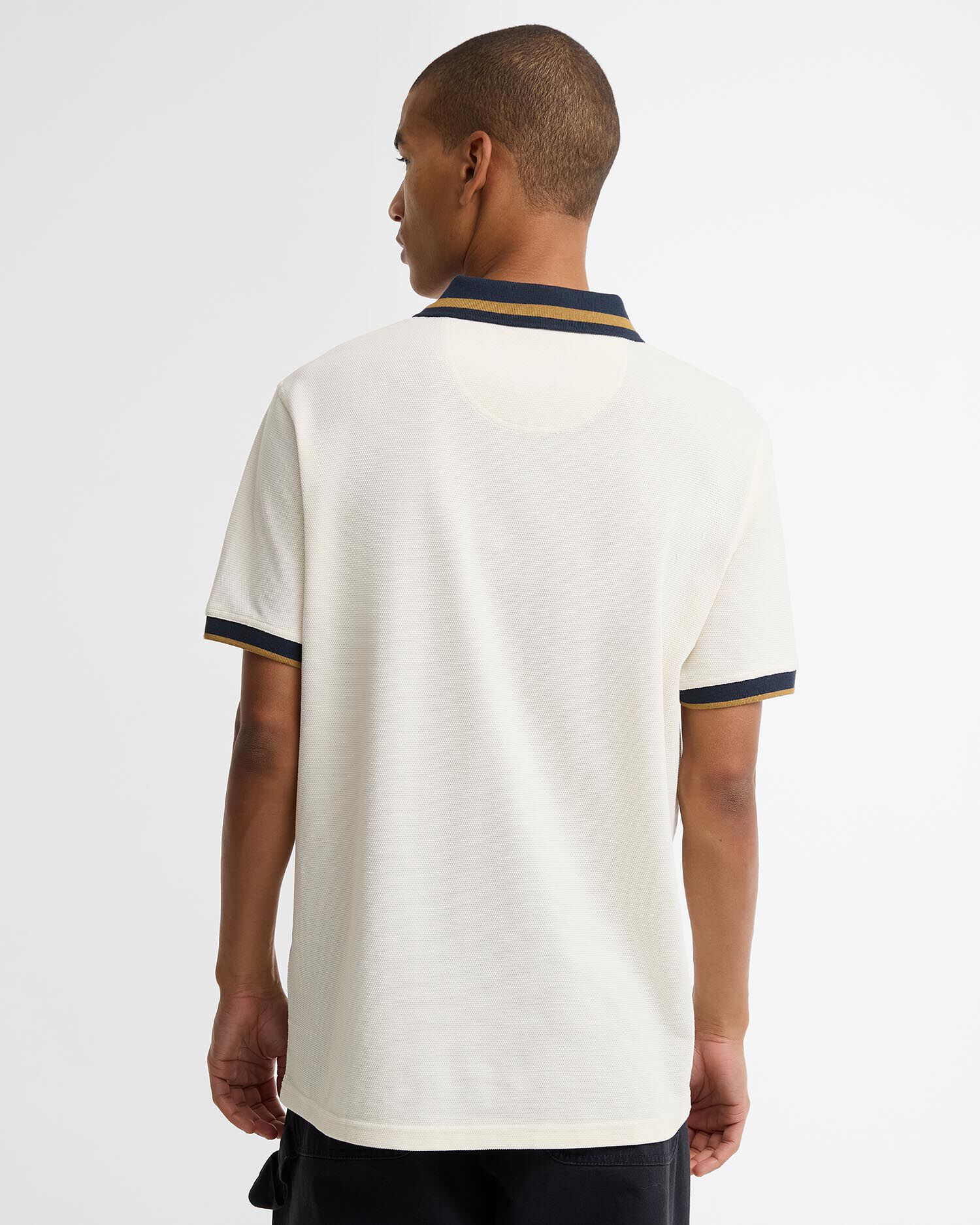 Anthorn Textured Tailored Polo Shirt Whisper White