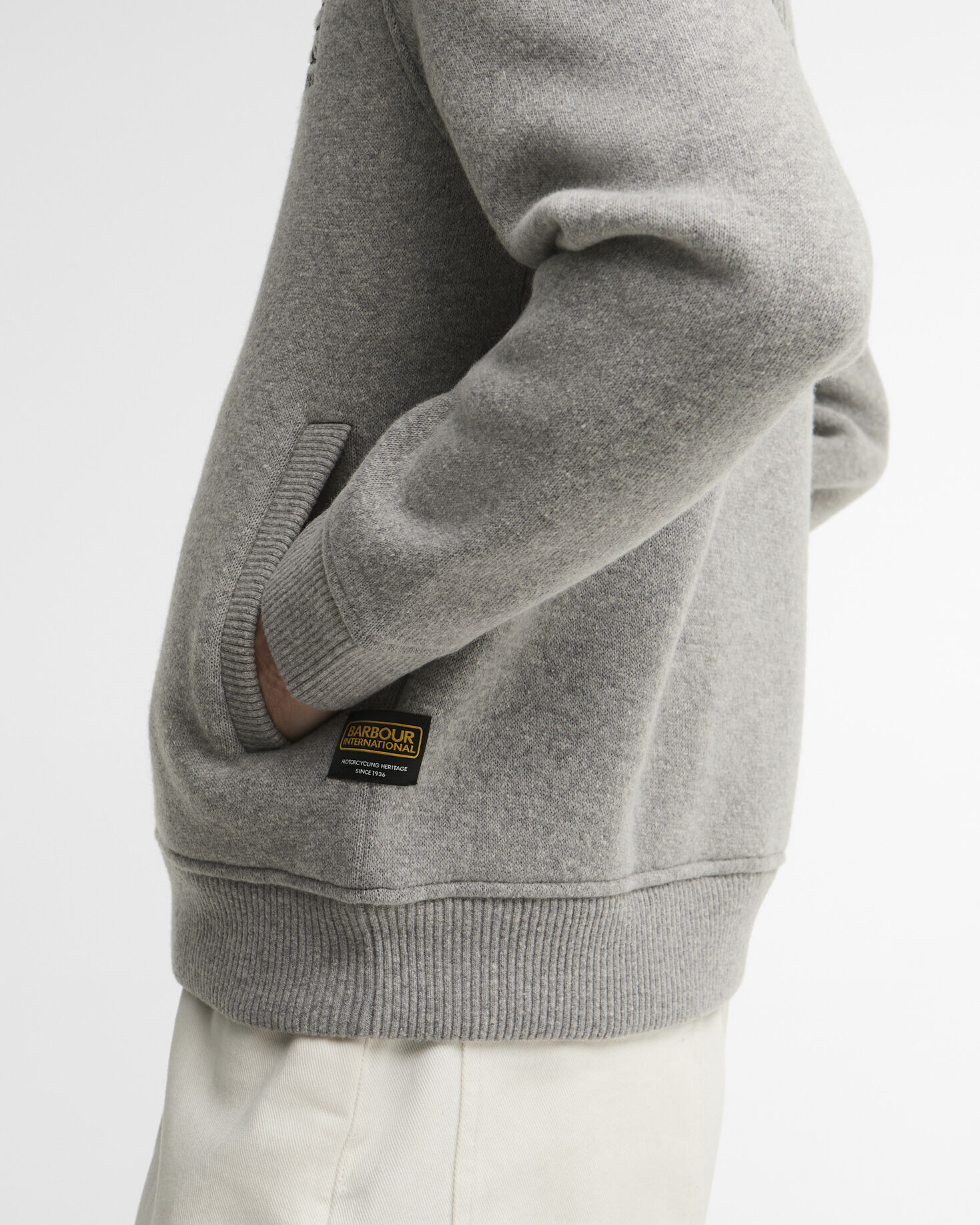 Steve McQueen Mack Cardigan Grey Marl