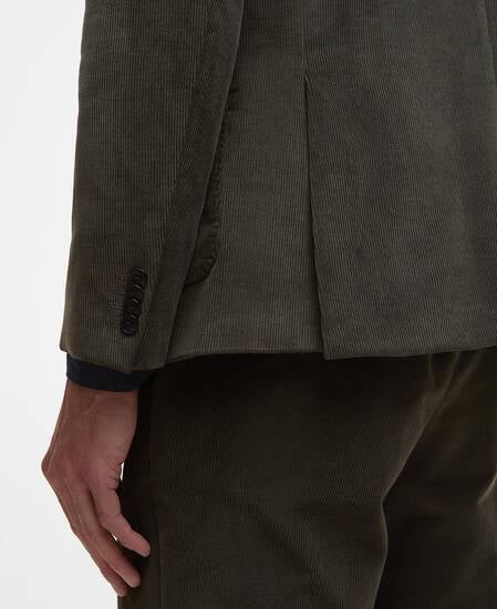 Blazer a coste sottili Wallington Olive
