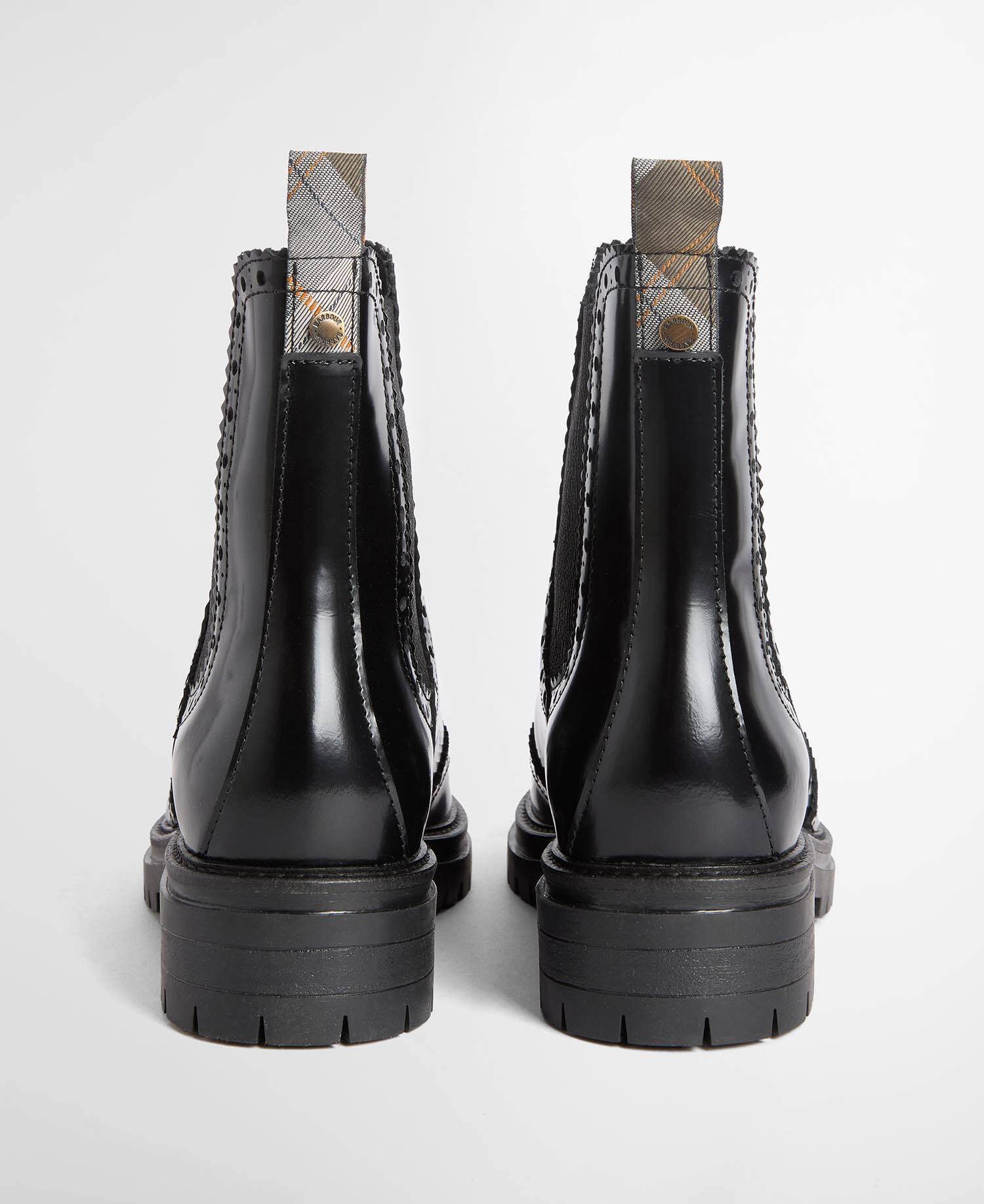 Fawne Patent Leather Chelsea Boots Black Glace image number 2
