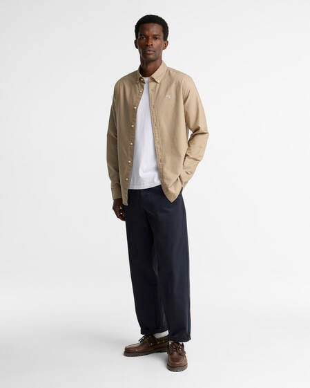 Camicia sartoriale Oxford Washed Stone
