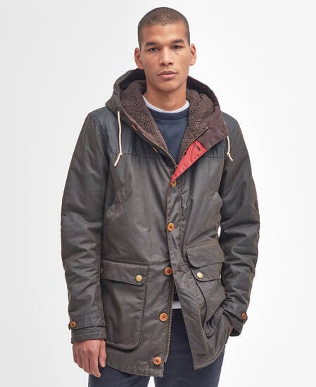 Game Parka Waxed Olive
