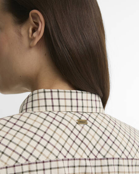 Woodside Tailored Long-Sleeved Shirt Birch Tattersall