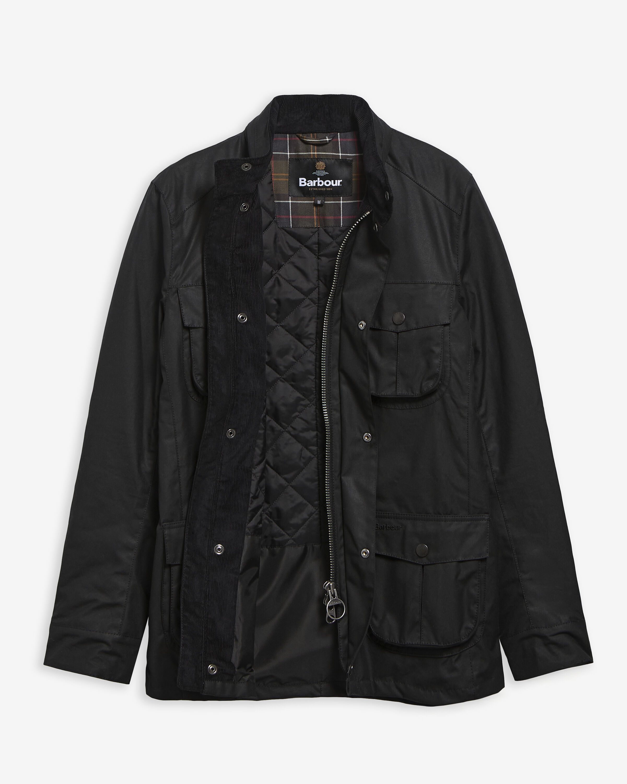 Corbridge Waxed Jacket Black-Classic