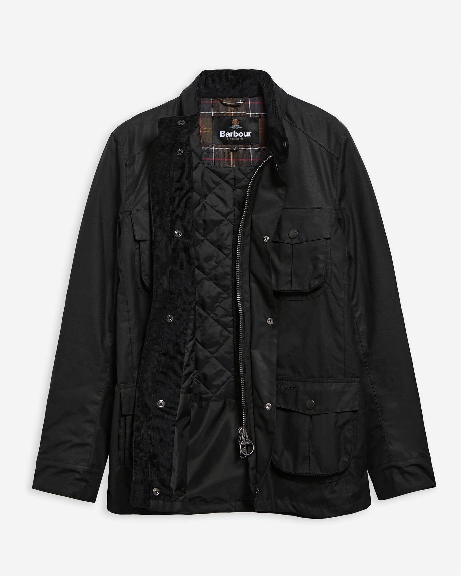 Corbridge Waxed Jacket Black-Classic image number 6