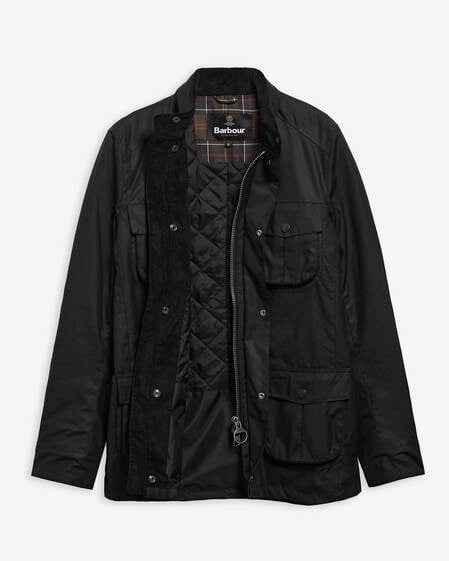 Corbridge Waxed Jacket Black-Classic