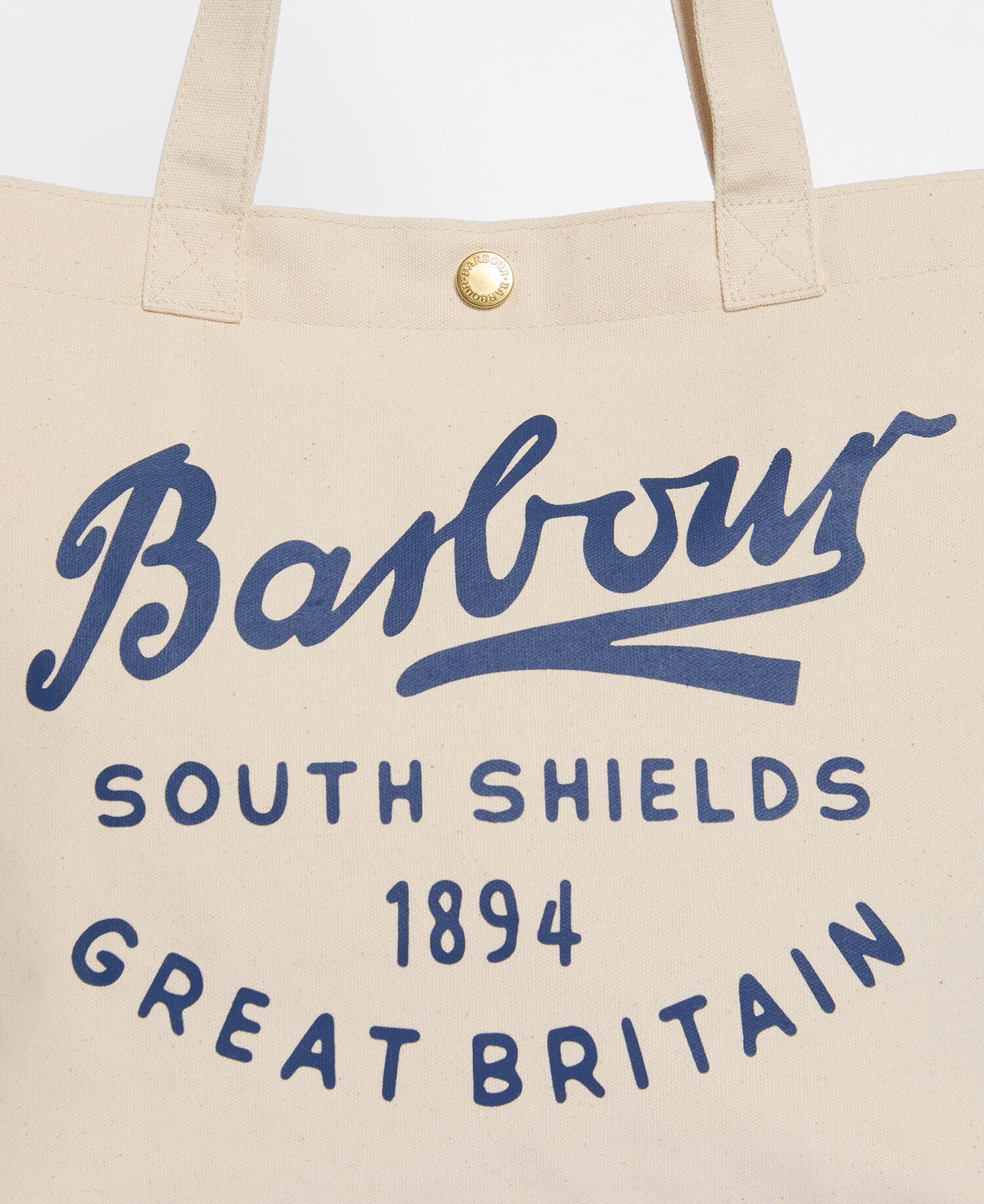 Script Tote Bag Deep Blue