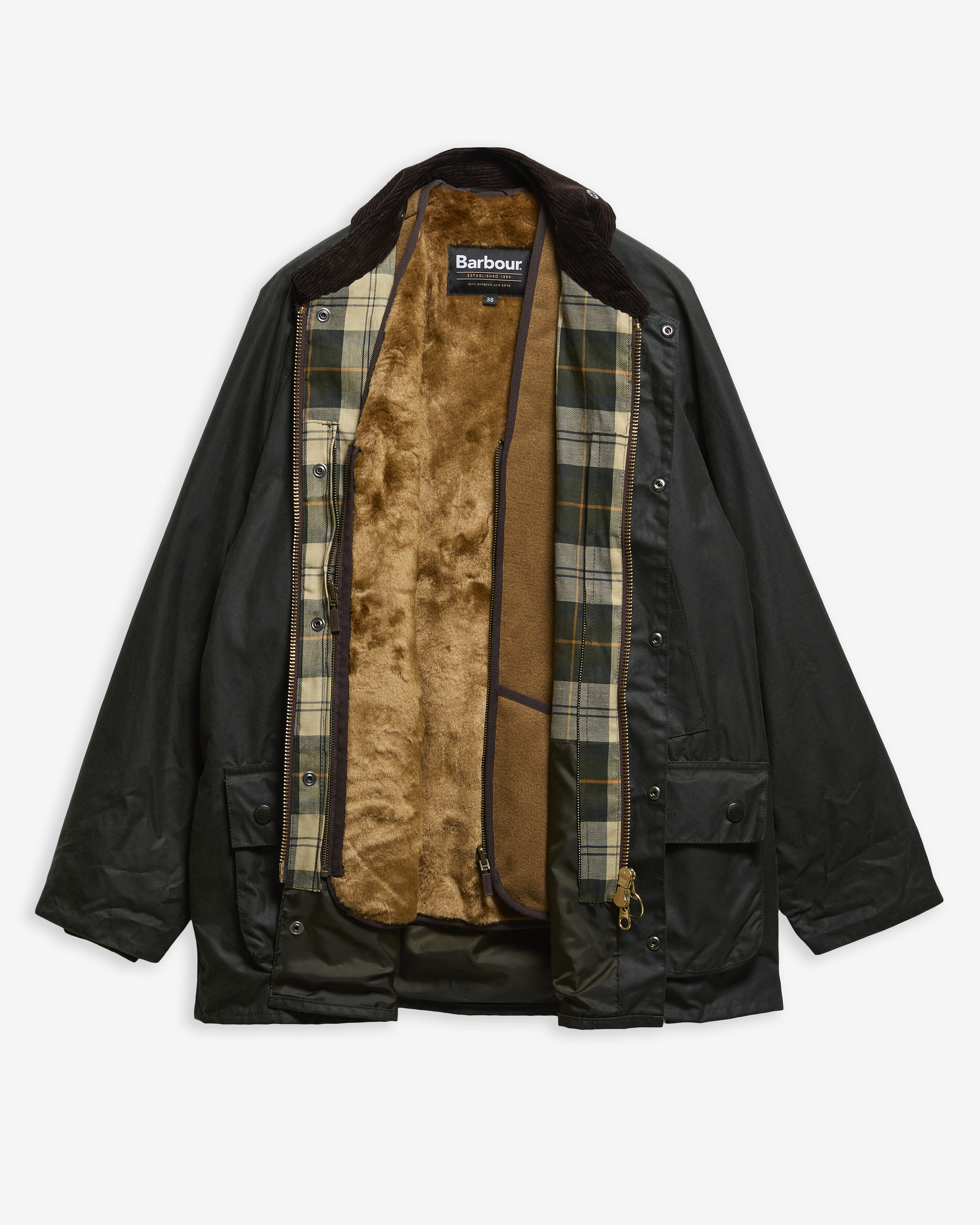 Warm Pile Zip-In Liner Classic Brown