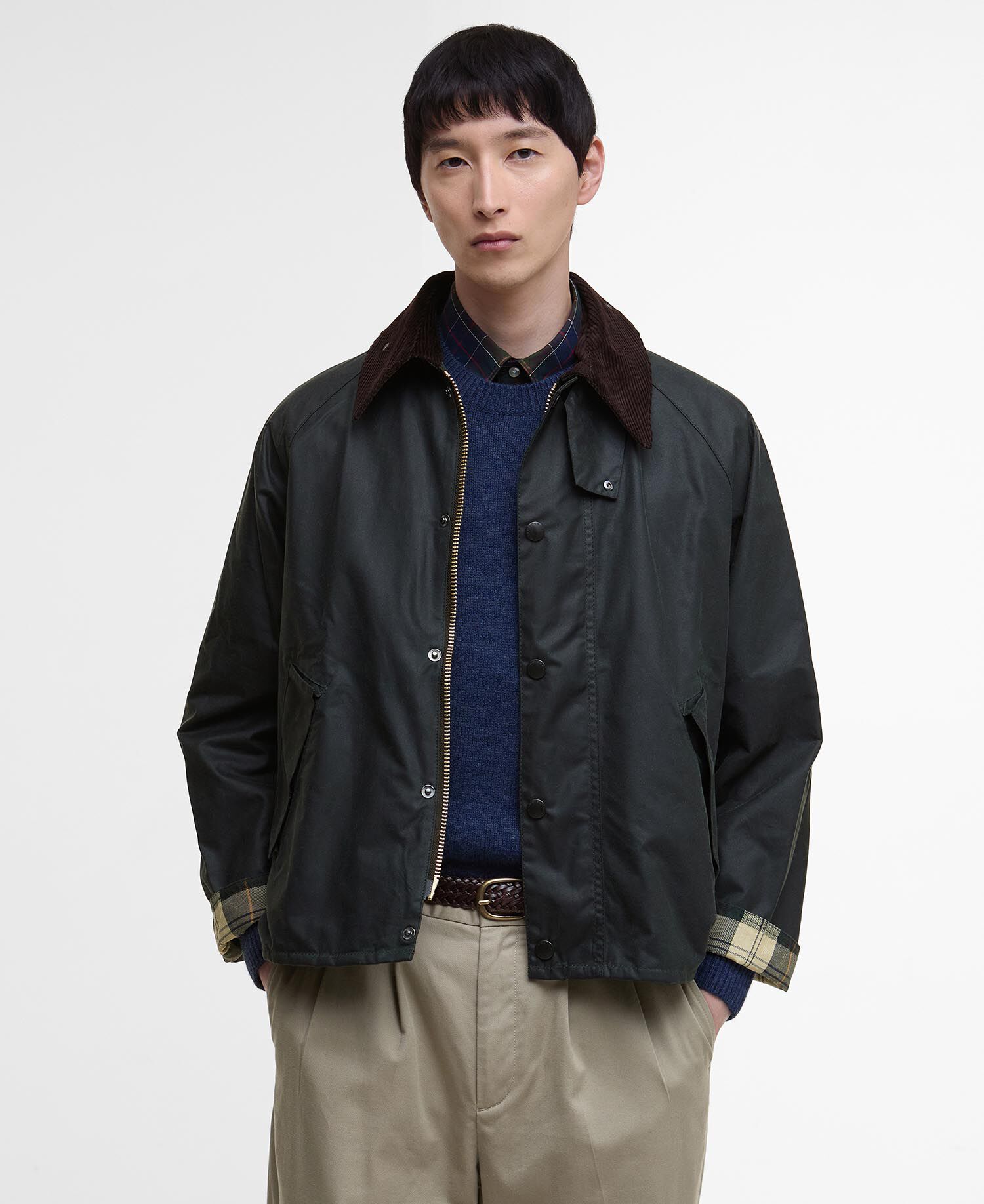 Wachsjacke Modified Transport Sage