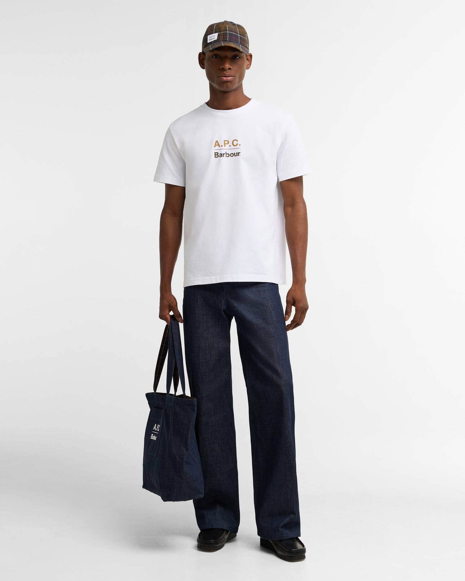 T-shirt da uomo Barbour x A.P.C. White image number 1
