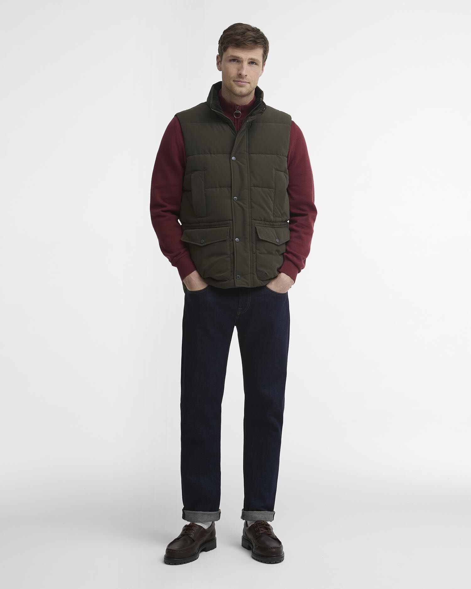 Lonnen Gilet Dark Sage