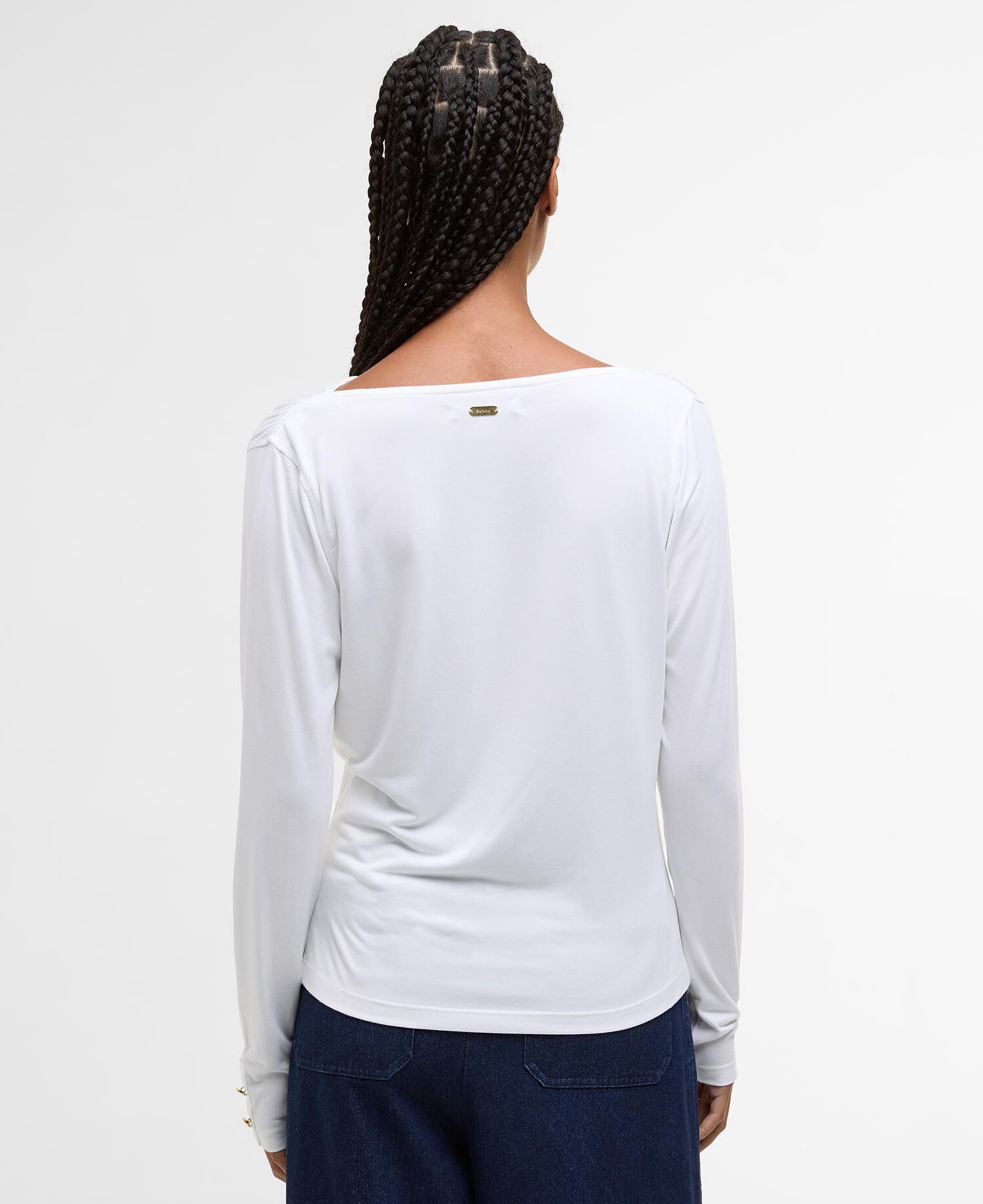 Top a maniche lunghe Wren White