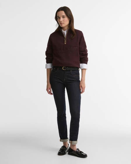 Cynthia Quarter-Zip Jumper Fig