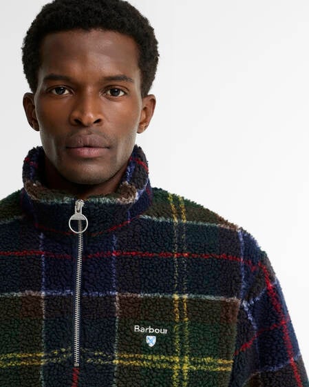 Barbour Fleecepullover Tartan Half-Zip Classic Tartan