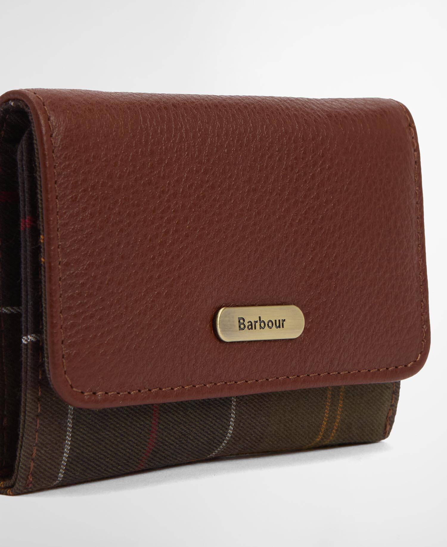 Rosa Leather French Purse Brown/Classic Tartan image number 2