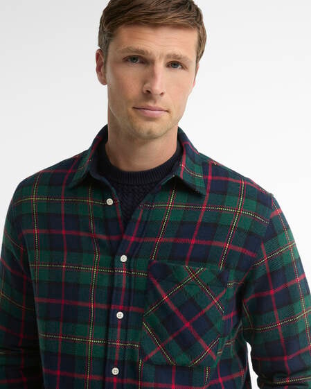 Darnick Authentic-Fit Long-Sleeved Shirt Navy