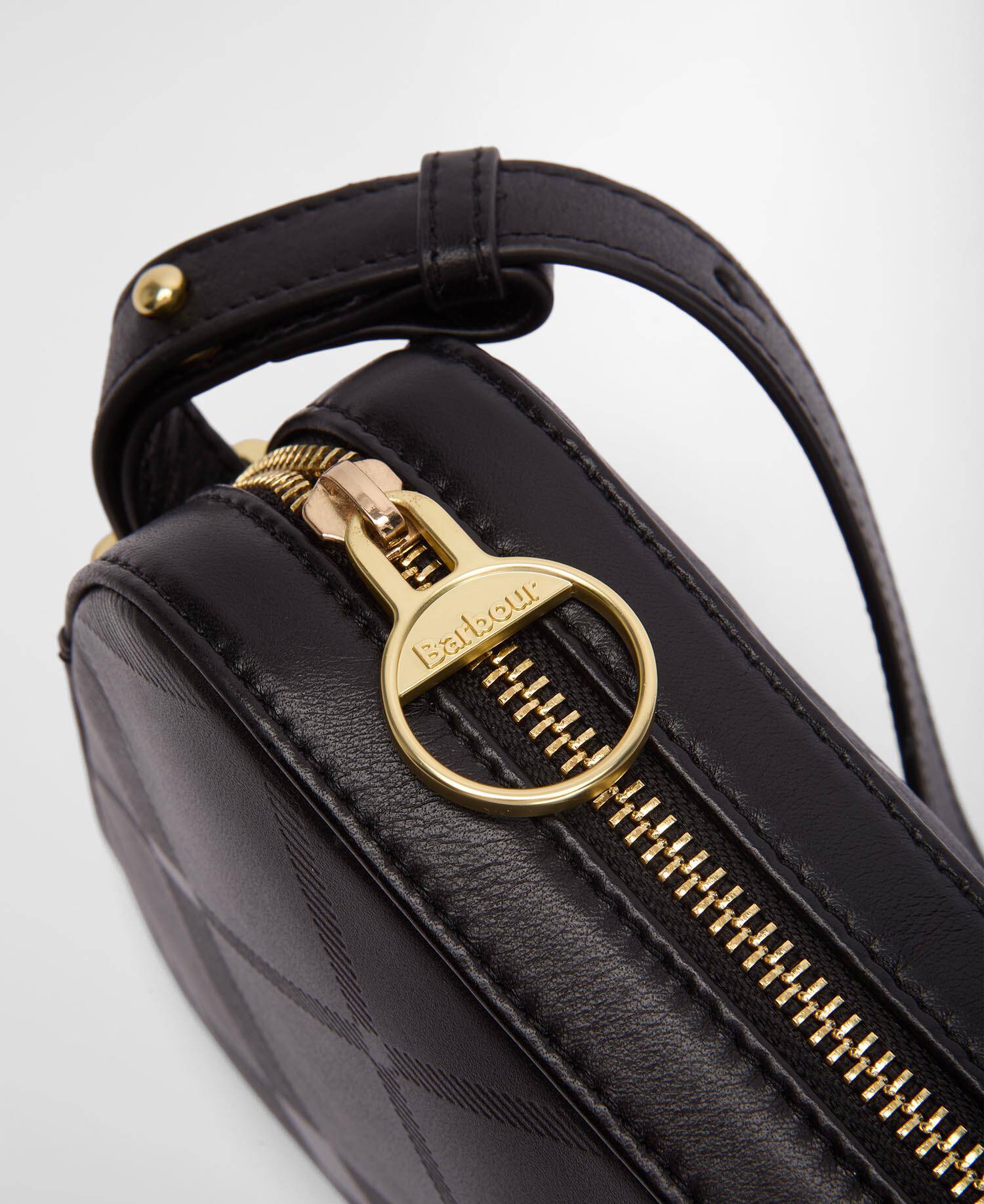 Ledertasche Daphne Crossbody Black/ Deboss Tartan image number 4