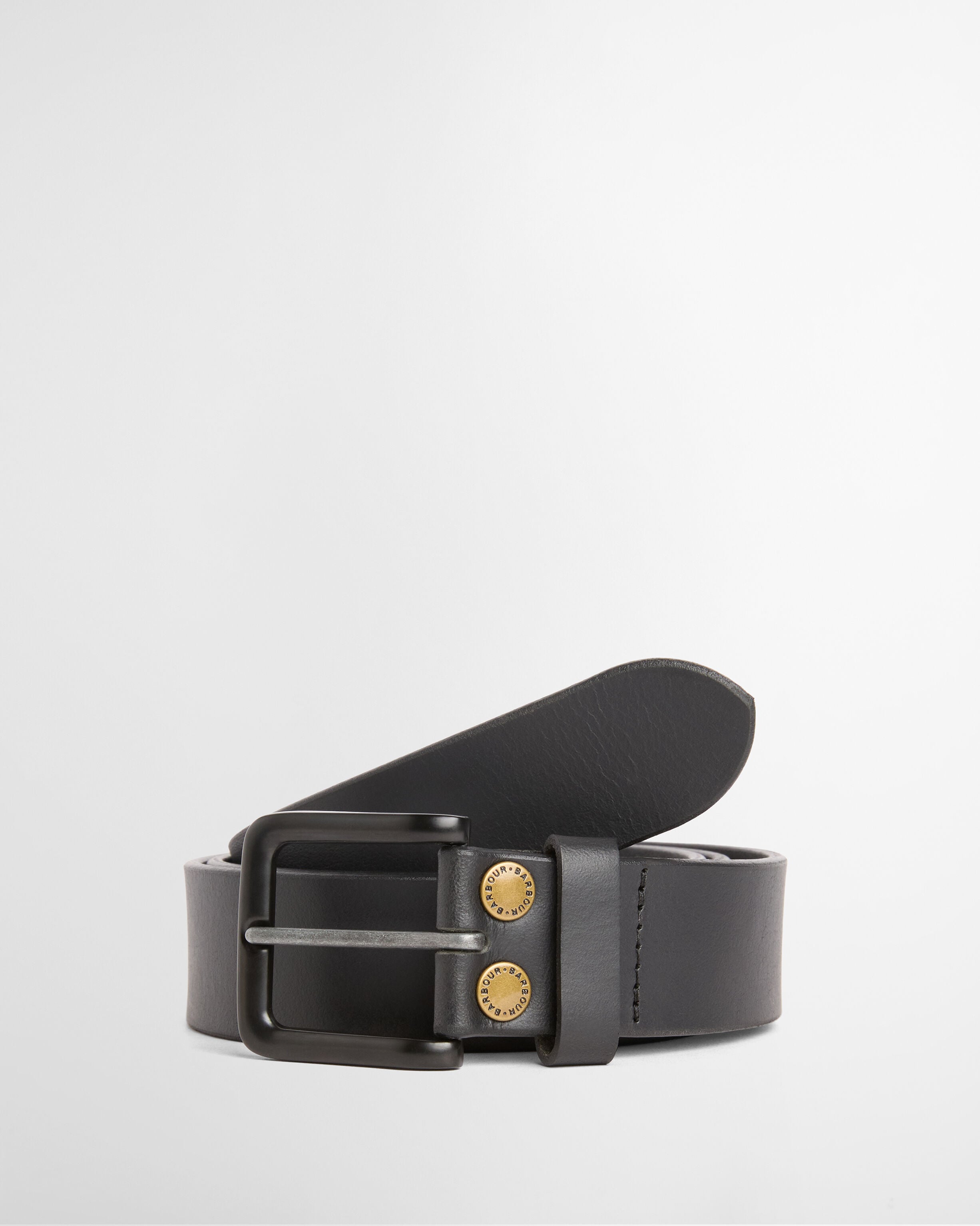 Double Rivet Belt Classic Black
